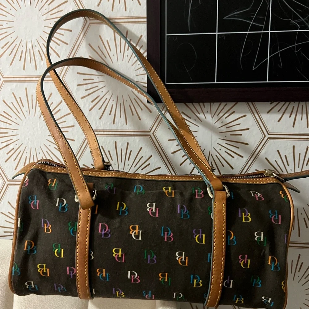 Dooney & Bourke Multicolor Monogram Shoulder Bag - Picture 6 of 6